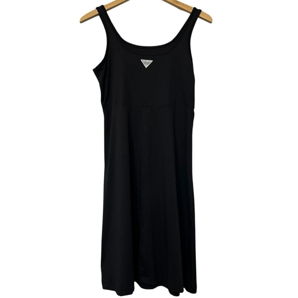 Columbia Women's Tank Mini Dress Black Scoop Neck Stretch Sleeveless Size Medium - Picture 6 of 6